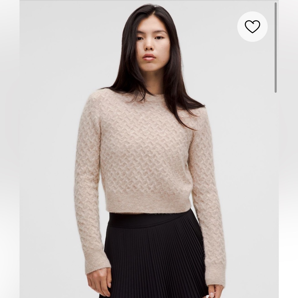 Lululemon wool-blend crosshatch sweater